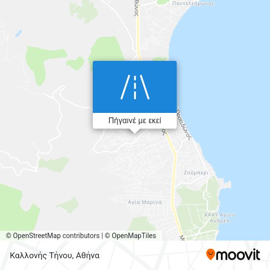 Καλλονής Τήνου χάρτης