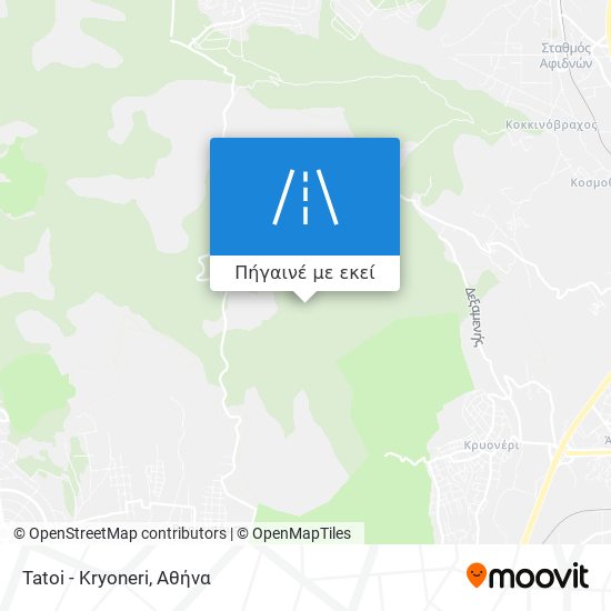 Tatoi - Kryoneri χάρτης