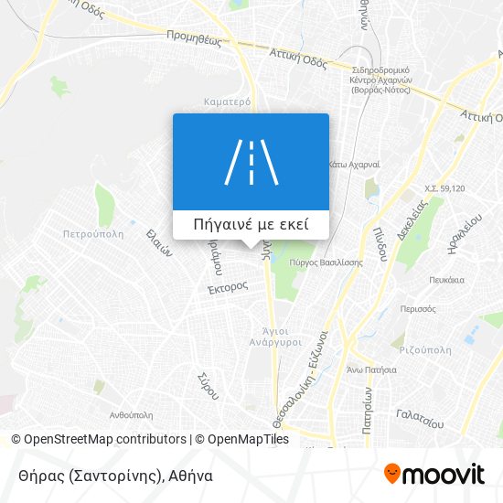 Θήρας (Σαντορίνης) χάρτης