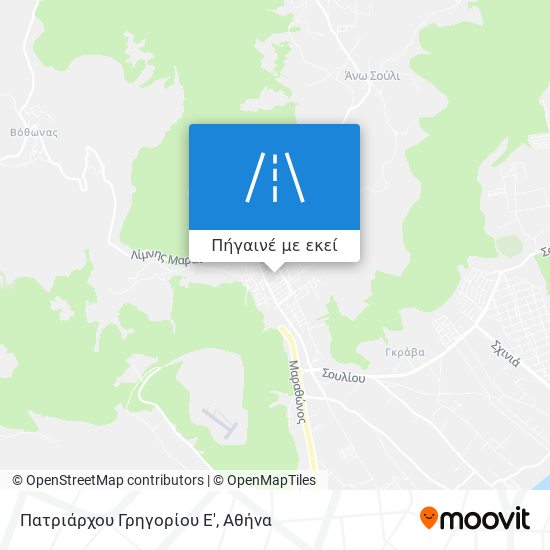 Πατριάρχου Γρηγορίου Ε' χάρτης