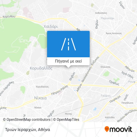 Τριών Ιεραρχών χάρτης