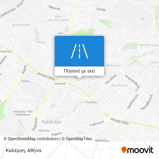 Καλέργη χάρτης
