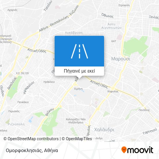 Ομορφοκλησιάς χάρτης