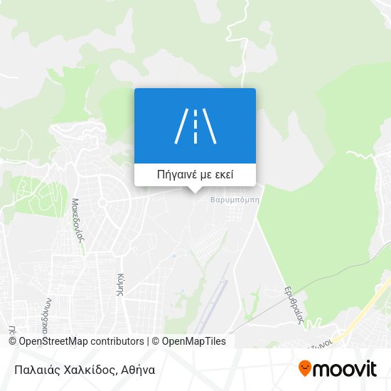 Παλαιάς Χαλκίδος χάρτης