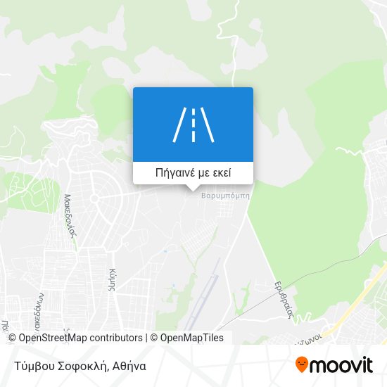 Τύμβου Σοφοκλή χάρτης