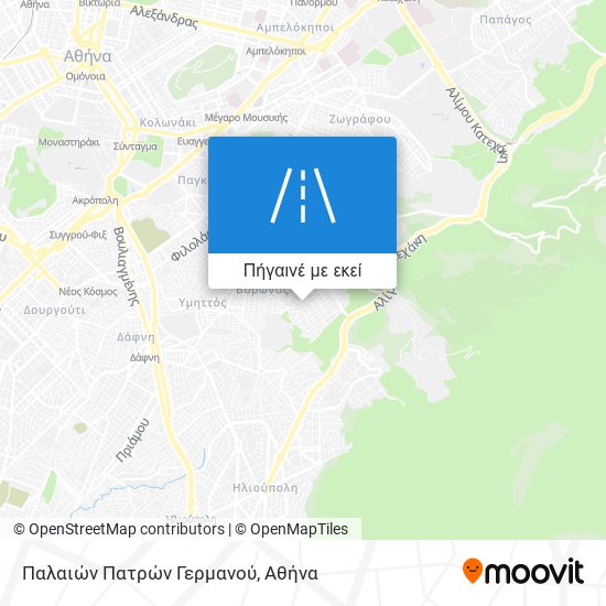 Παλαιών Πατρών Γερμανού χάρτης