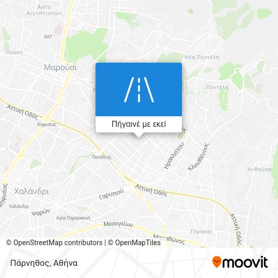 Πάρνηθος χάρτης