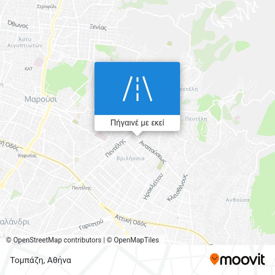 Τομπάζη χάρτης