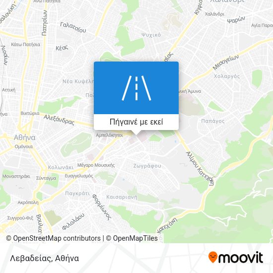 Λεβαδείας χάρτης