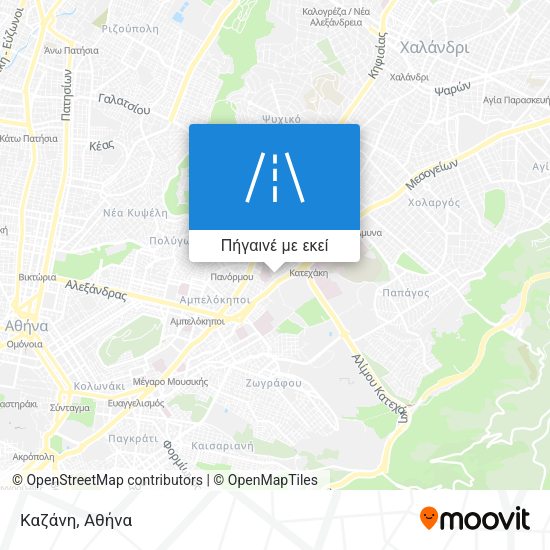 Καζάνη χάρτης
