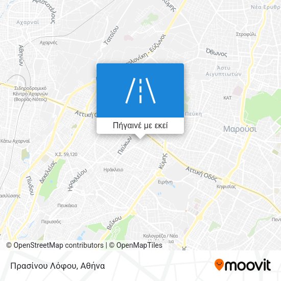 Πρασίνου Λόφου χάρτης