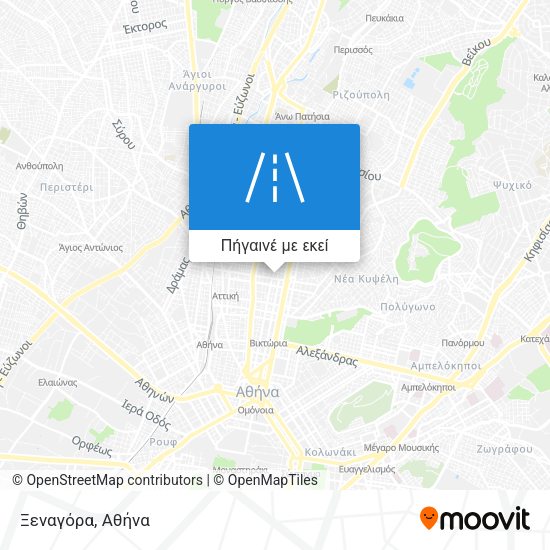 Ξεναγόρα χάρτης