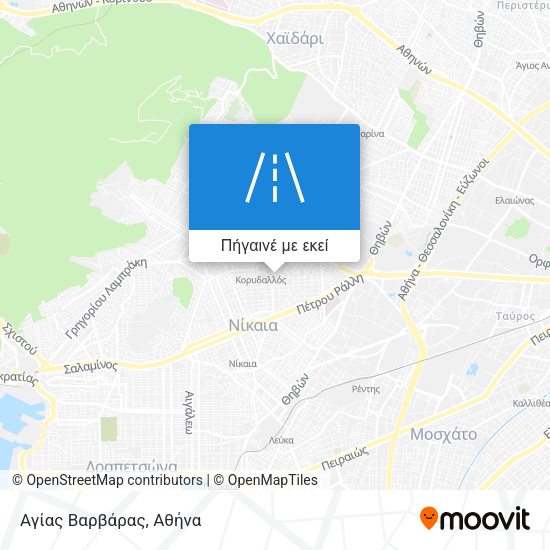 Αγίας Βαρβάρας χάρτης