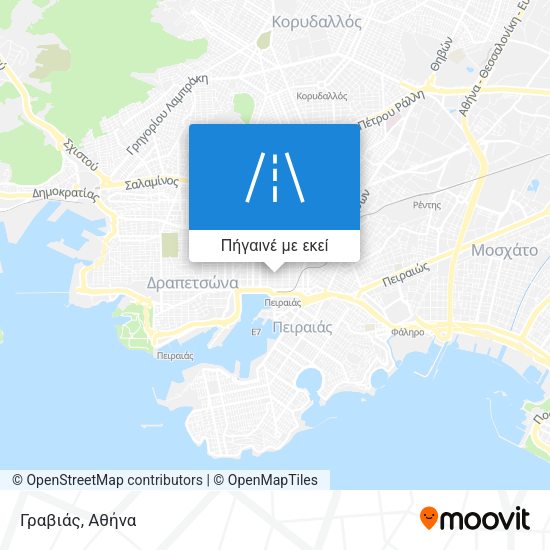 Γραβιάς χάρτης