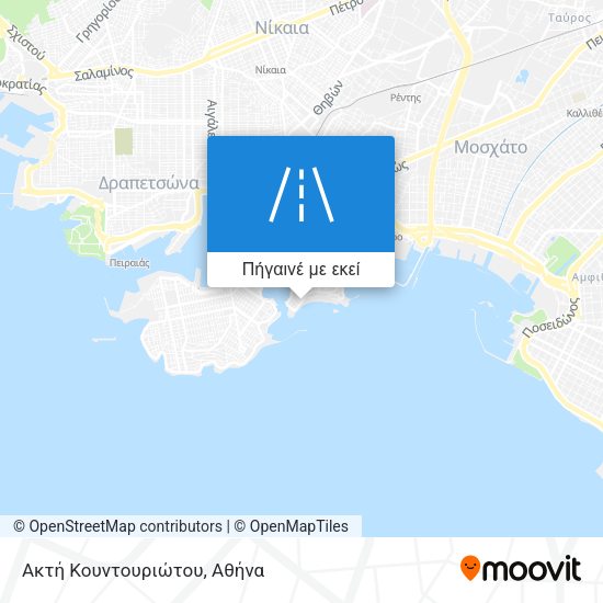 Ακτή Κουντουριώτου χάρτης