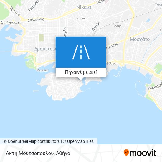 Ακτή Μουτσοπούλου χάρτης