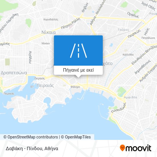 Δαβάκη - Πίνδου χάρτης