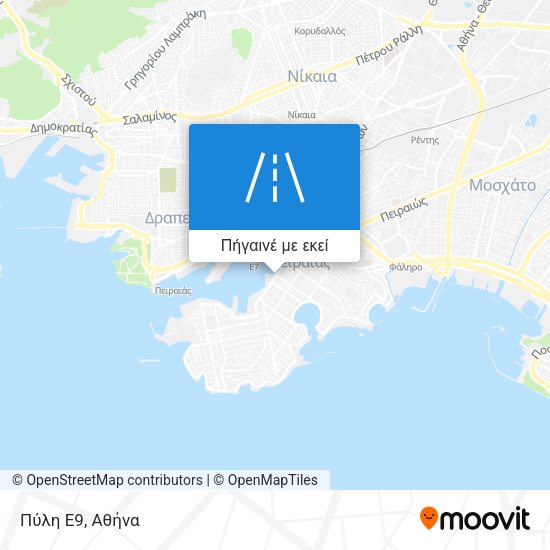 Πύλη Ε9 χάρτης
