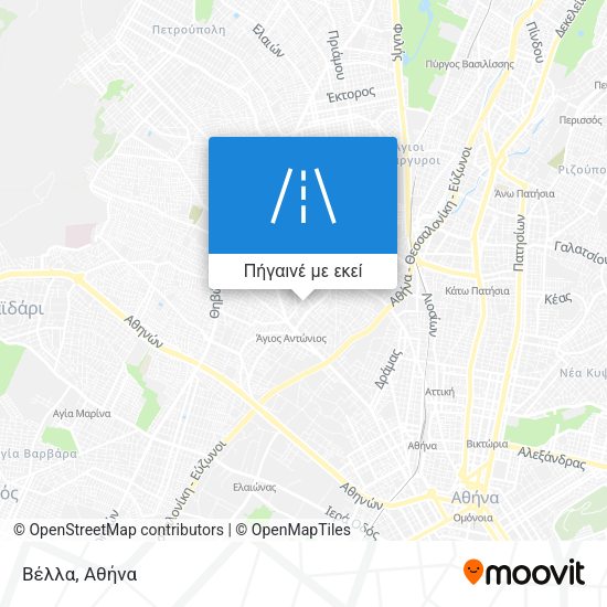 Βέλλα χάρτης