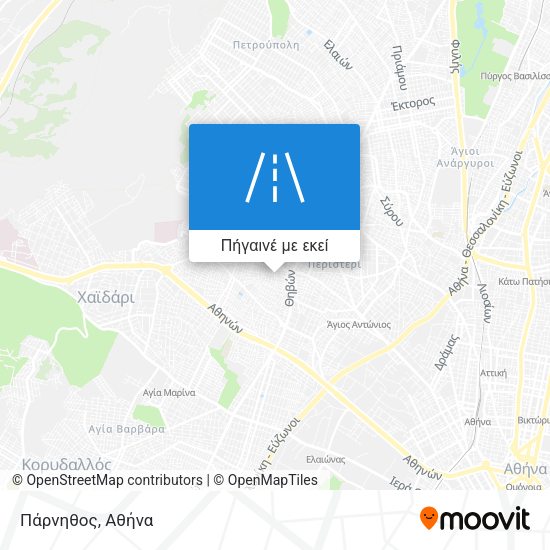 Πάρνηθος χάρτης