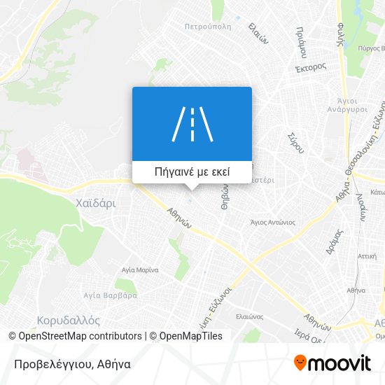 Προβελέγγιου χάρτης
