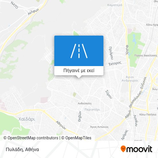 Πυλάδη χάρτης