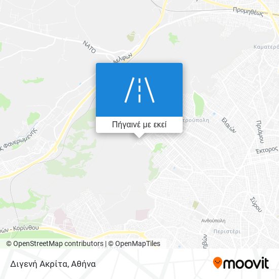 Διγενή Ακρίτα χάρτης