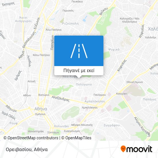 Ορειβασίου χάρτης