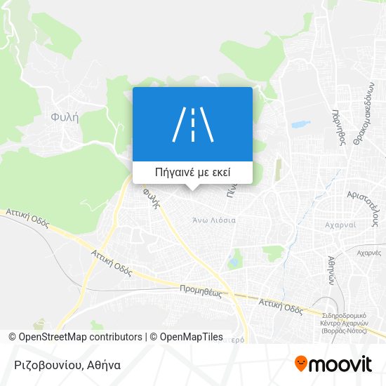 Ριζοβουνίου χάρτης
