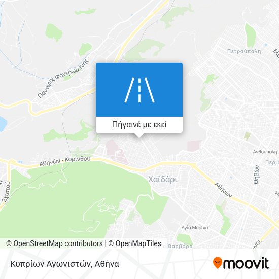 Κυπρίων Αγωνιστών χάρτης