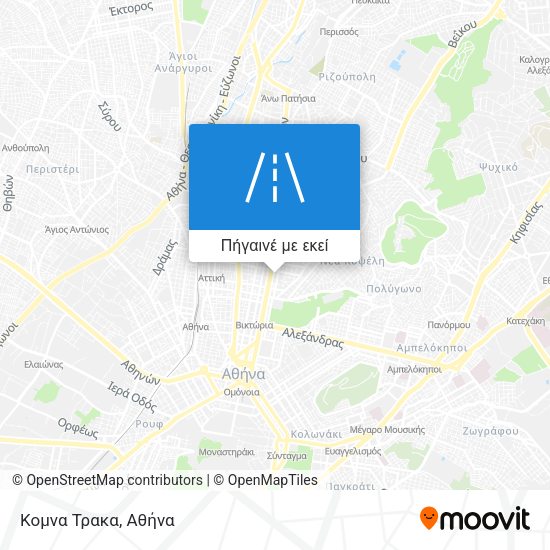 Κομνα Τρακα χάρτης