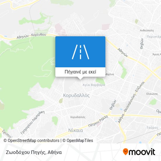 Ζωοδόχου Πηγής χάρτης