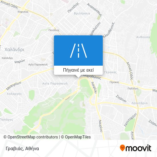 Γραβιάς χάρτης