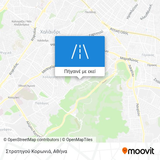 Στρατηγού Κορωνιά χάρτης