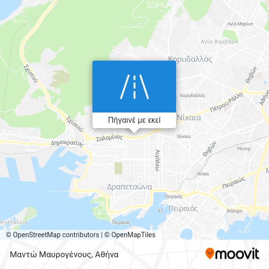 Μαντώ Μαυρογένους χάρτης