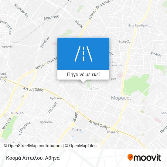 Κοσμά Αιτωλου χάρτης