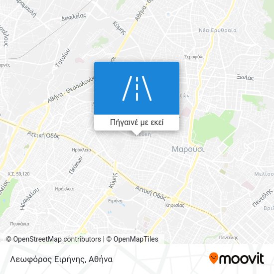 Λεωφόρος Ειρήνης χάρτης