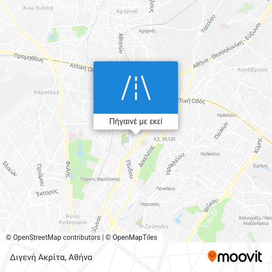 Διγενή Ακρίτα χάρτης