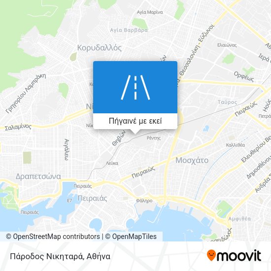 Πάροδος Νικηταρά χάρτης