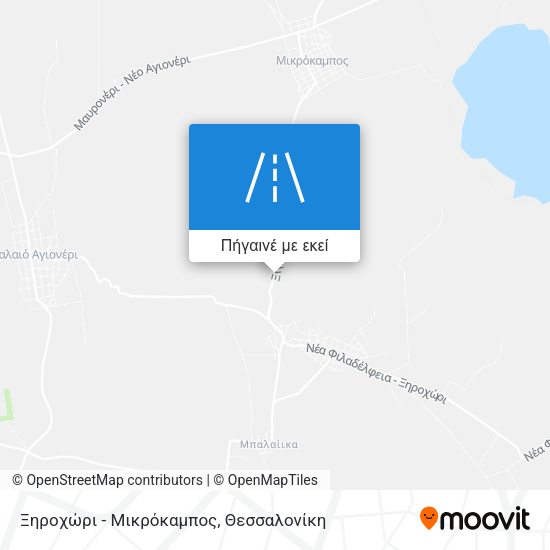 Ξηροχώρι - Μικρόκαμπος χάρτης