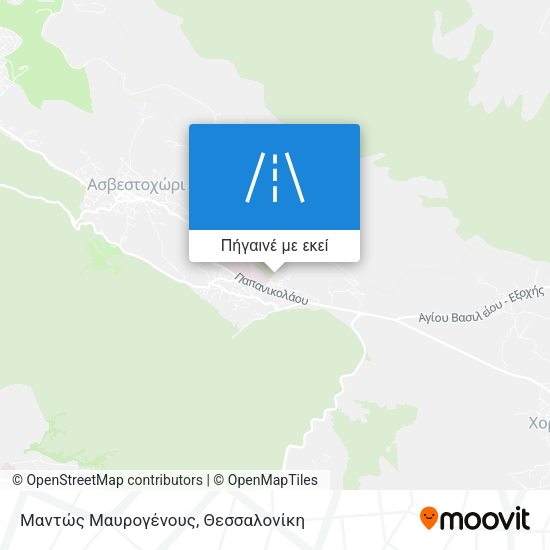 Μαντώς Μαυρογένους χάρτης
