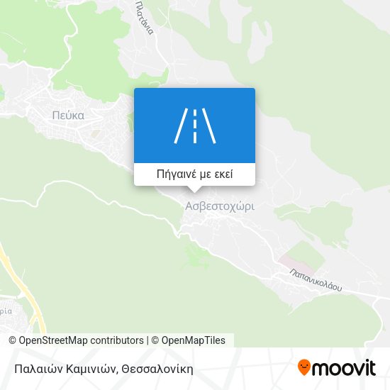 Παλαιών Καμινιών χάρτης