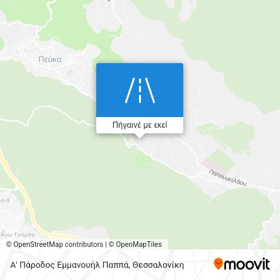 Α' Πάροδος Εμμανουήλ Παππά χάρτης