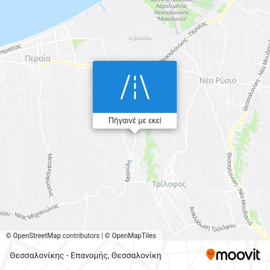 Θεσσαλονίκης - Επανομής χάρτης