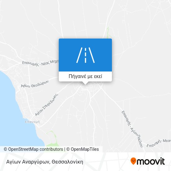 Αγίων Αναργύρων χάρτης