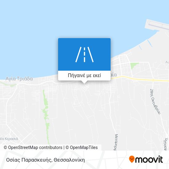 Οσίας Παρασκευής χάρτης