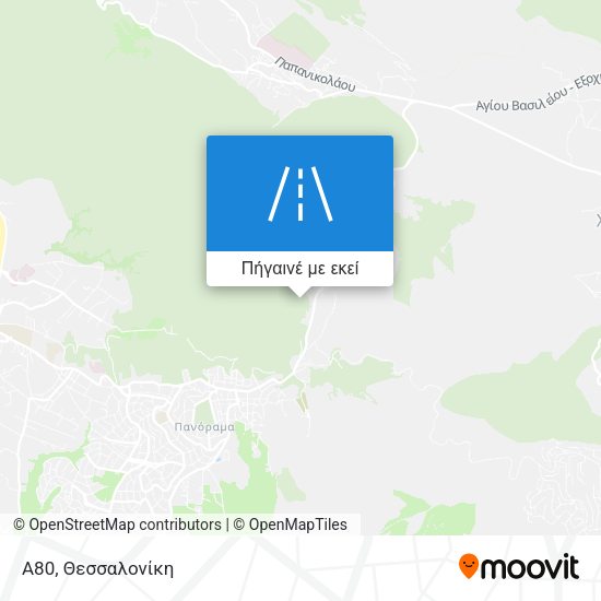 A80 χάρτης