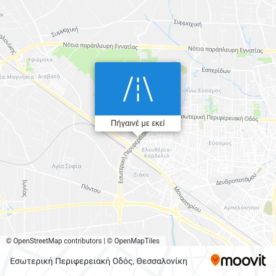 Εσωτερική Περιφερειακή Οδός χάρτης