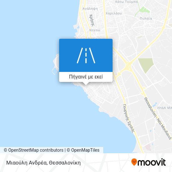 Μιαούλη Ανδρέα χάρτης
