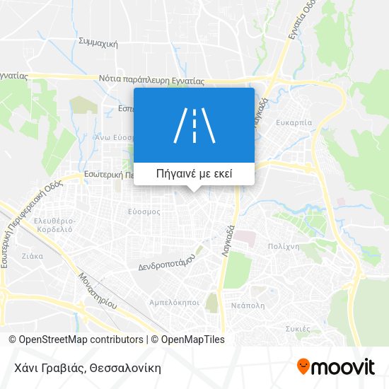Χάνι Γραβιάς χάρτης